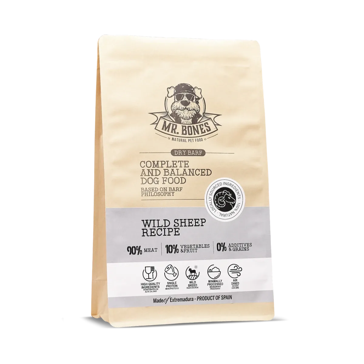 Mr. Bones Dry BARF Wild Sheep recipe 3kg