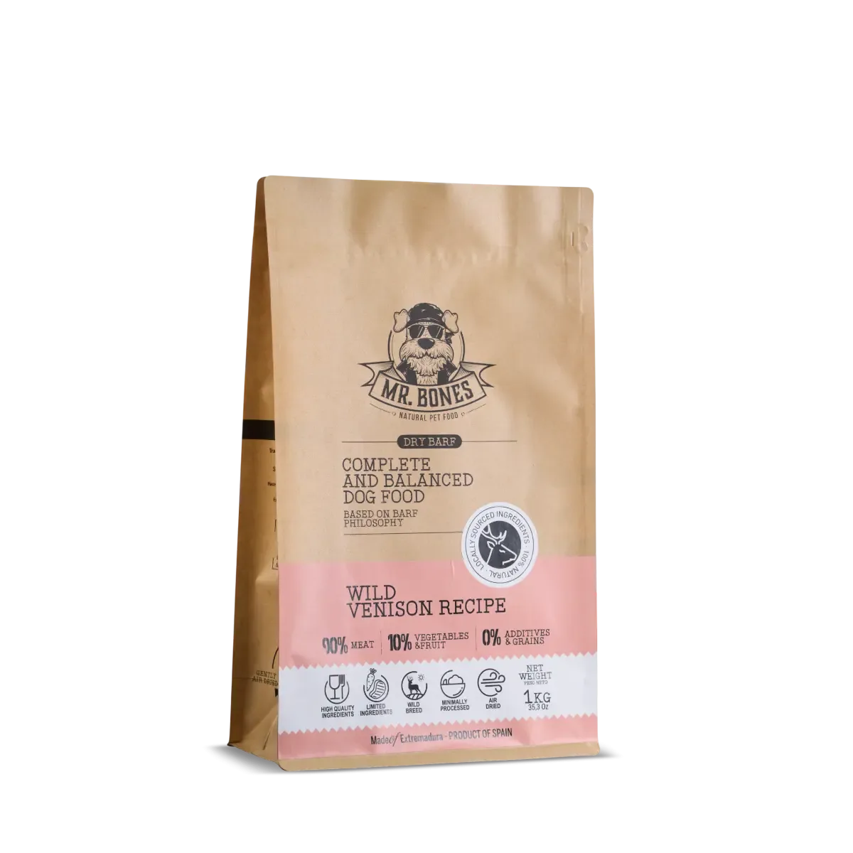 Mr. Bones Dry BARF Wild Venison recipe 1kg
