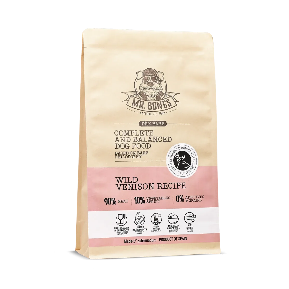 Mr. Bones Dry BARF Wild Venison recipe 3kg