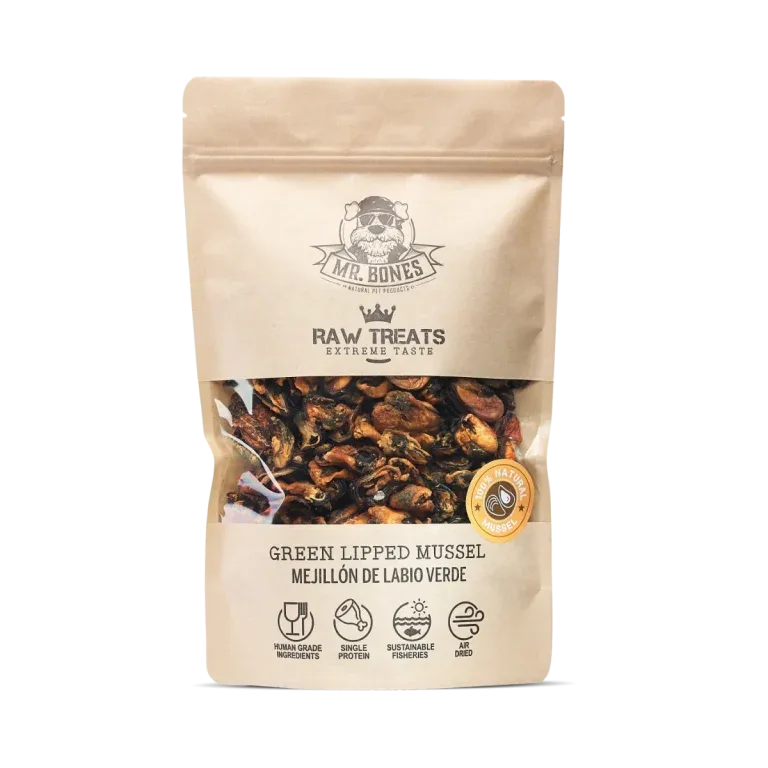 Mr. Bones Raw Treats Grønnleppemusling XL 400g