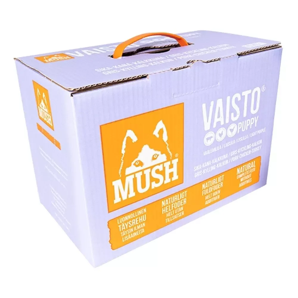 MUSH Lyslilla Valp Gris-kalkun-kylling-måltid 10kg