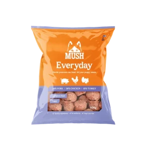 Mush Mush Everyday Puppy Lyslilla gris, kalkun, kylling