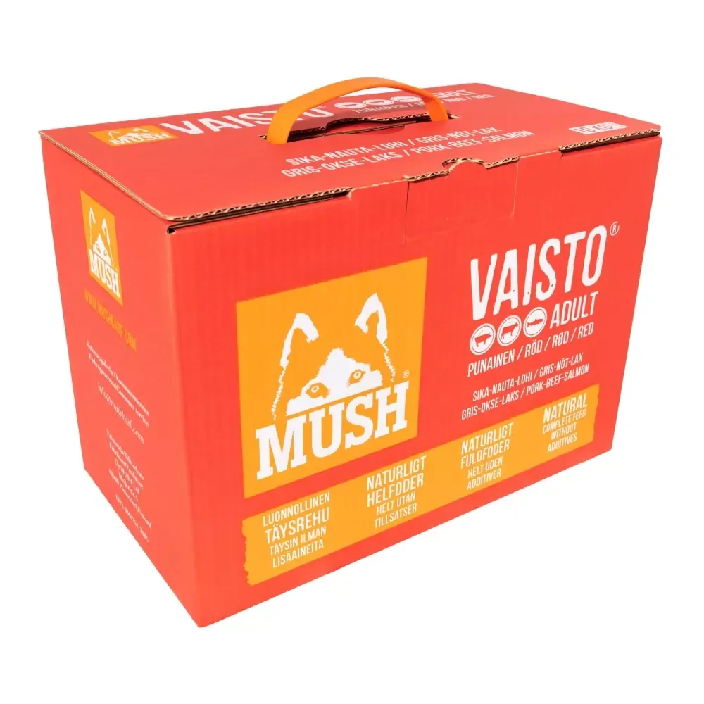 MUSH Rød Gris-Okse-laks-måltid 10kg