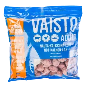 MUSH Vaisto Blå- 3kg – kjøttboller – Naturlig – komplette måltid til hund!
