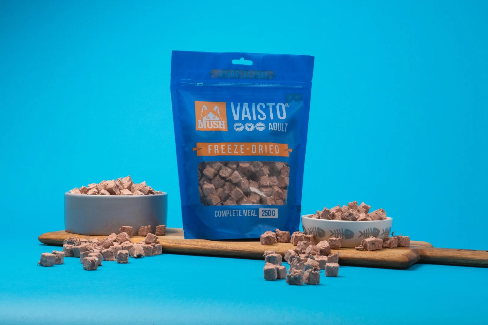 Mush Vaisto frysetørket kalkun-storfe-laks 250g - Image 2