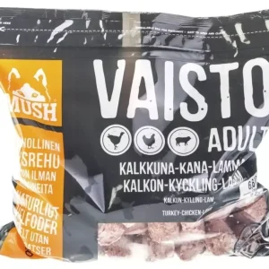 MUSH Vaisto Svart XL Kalkun-kylling-lamm-måltid 3kg