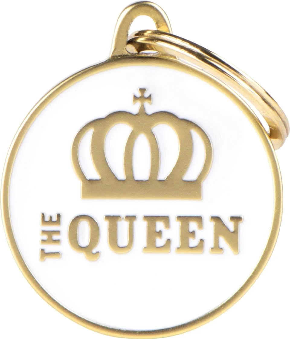 My Family Tags hvit “the Queen” M