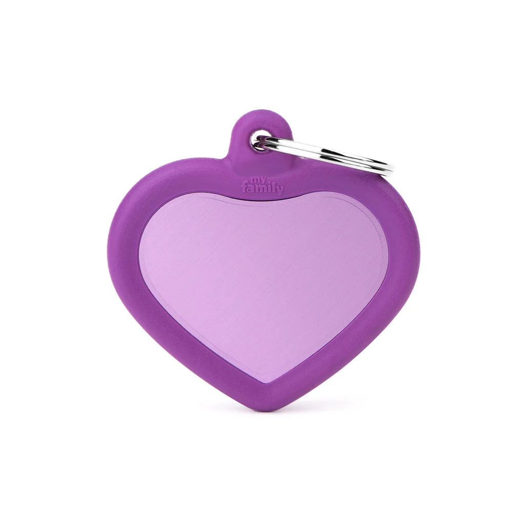 Myfa Tegn Hush, Hjerte Purple, Gummi Purple