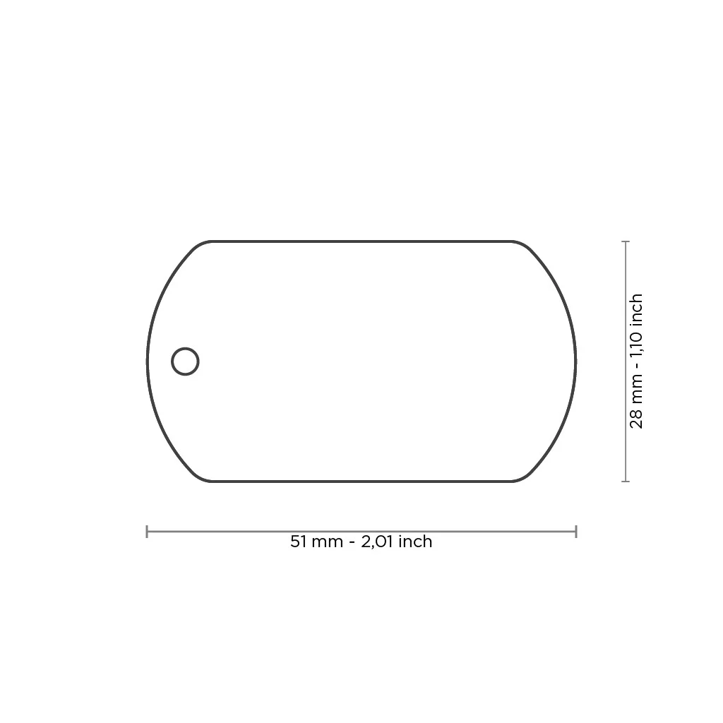 Myfamily Basic Militær merke ID tag aluminium - Image 2