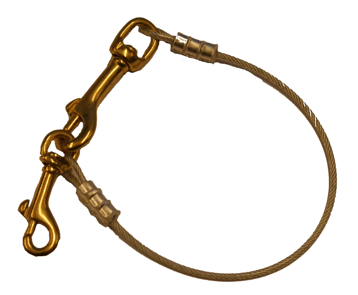 Nakkeline i wire – bronse/bronse