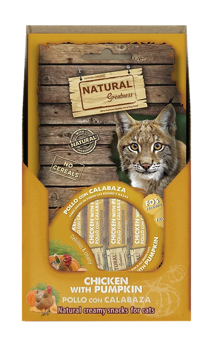 Natural Greatness kremet kattegodbit – Kylling-Gresskar