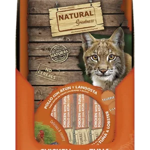 Natural Greatness kremet kattegodbit – Kylling-Tunfisk-Hummer