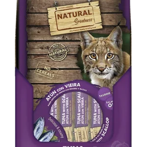 Natural Greatness kremet kattegodbit – Tunfisk-Kamskjell
