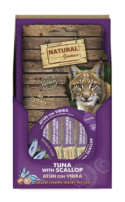 Natural Greatness kremet kattegodbit – Tunfisk-Kamskjell