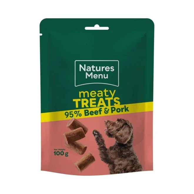 Natures Menu Meaty Treats Beef & Pork 100gr