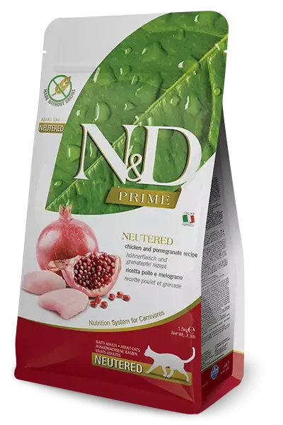 N&D Prime Cat Chicken & Pomegranate Neutered Adult 5 Kg