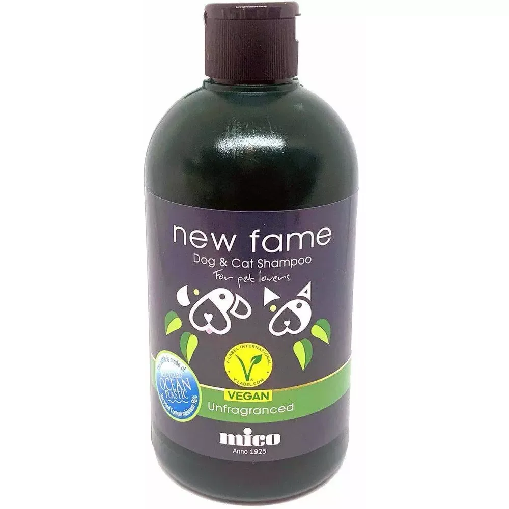 New Fame Hund og katt shampoo uparfymert Vegansk