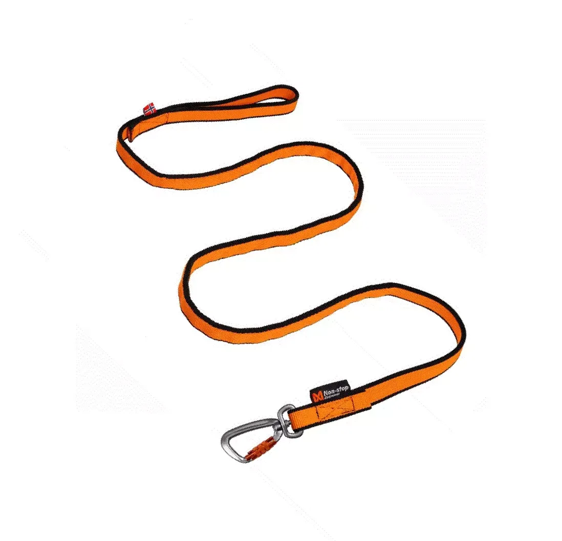 Non-Stop, Bungee leash, black/orange, 2.0m/23mm, single