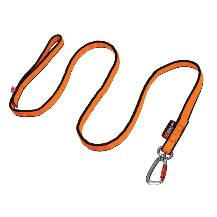 Non-Stop Bungee Leash, Black/Orange, 2M