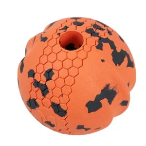 Non-Stop Dogwear Ball, oransje/sort 70x70mm