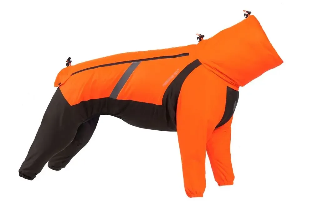 Non-Stop Dogwear Fjord Overall svart/oransje str. 40
