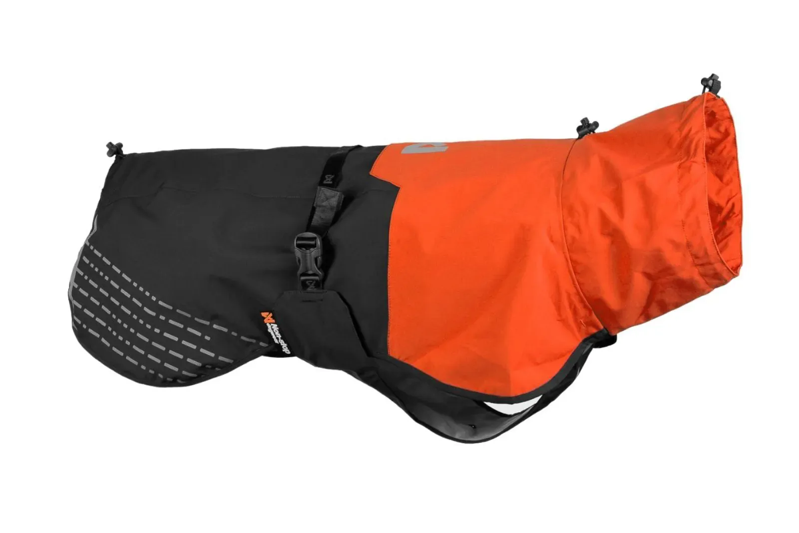 Non-Stop Dogwear Fjord Raincoat svart/oransje str. 24