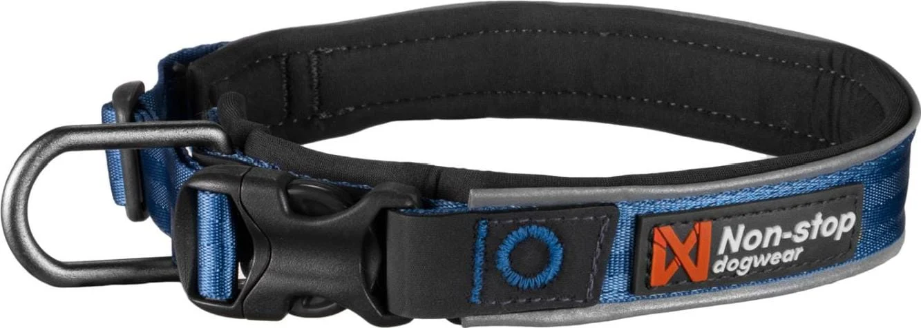 Non-Stop Dogwear Roam halsbånd blå str. S