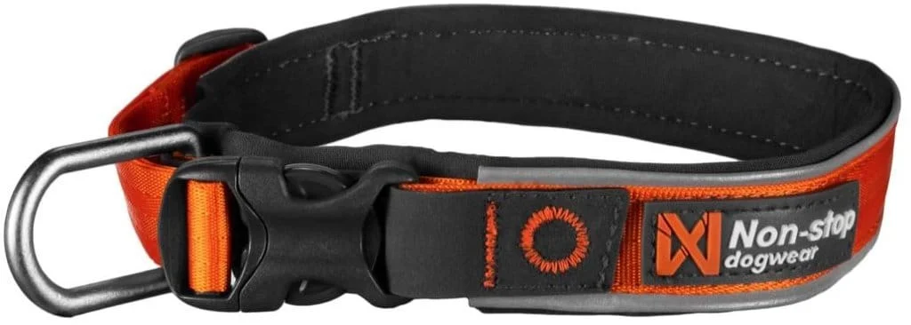 Non-Stop Dogwear Roam halsbånd oransje str. L