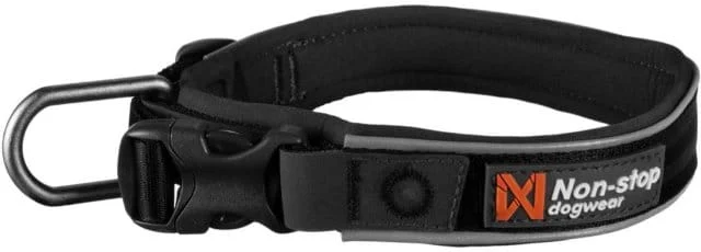 Non-Stop Dogwear Roam halsbånd svart str. XXXL