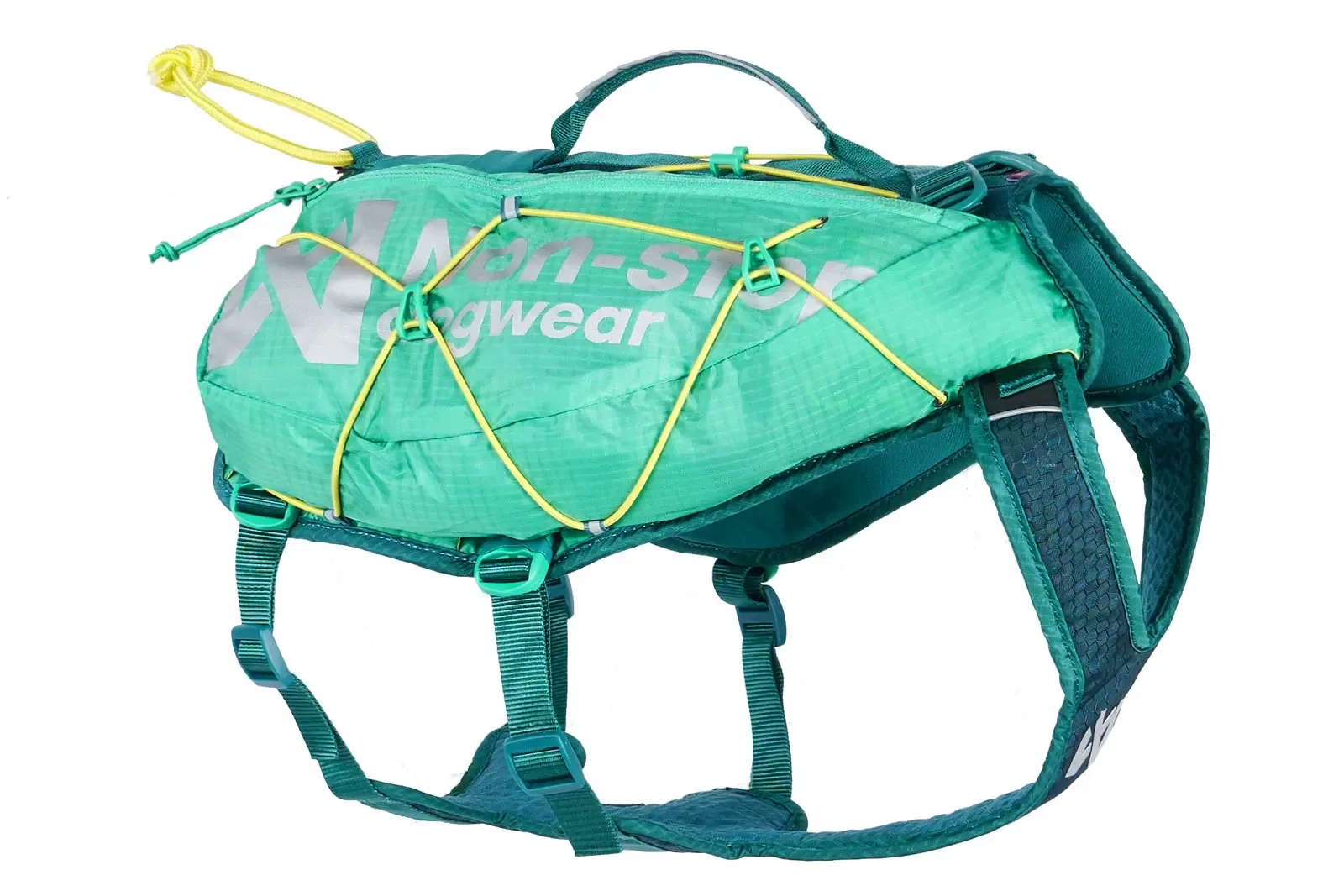 Non-Stop Dogwear Trail light dog backpack teal str. XL