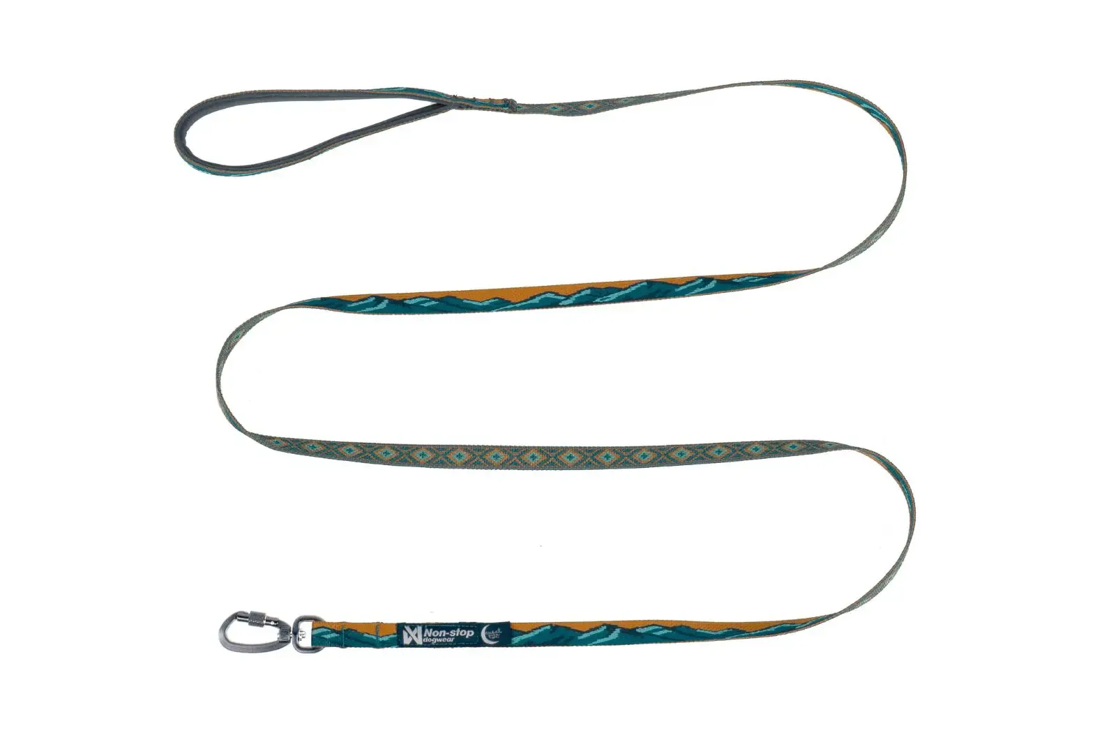 Non-Stop Dogwear Trail quest leash Rachel Pohl edition teal/oak 15mmx2m