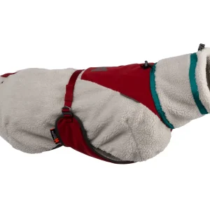 Non-Stop Dogwear Trekking Fleece Dog Jacket grey/wine/teal str 70