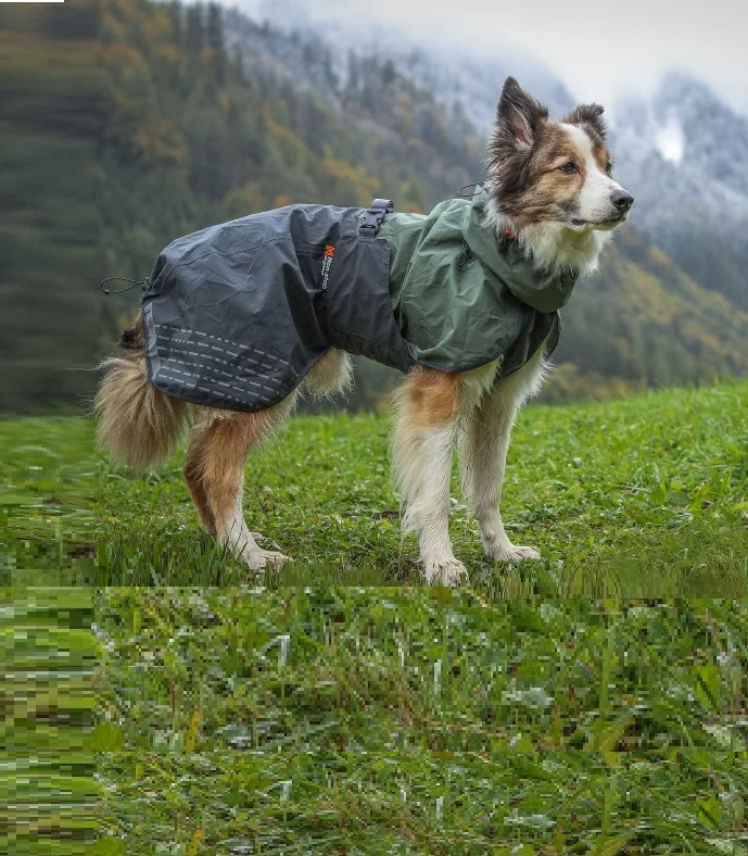 Non-Stop, Fjord raincoat, unisex, green/grey, 60, single