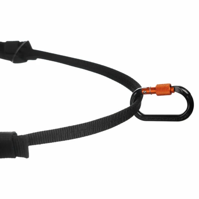 Non-Stop, Oval carabiner for canix / canix 2.0 / canix pro belt, unisex, black/orange, one size, sin - Image 2
