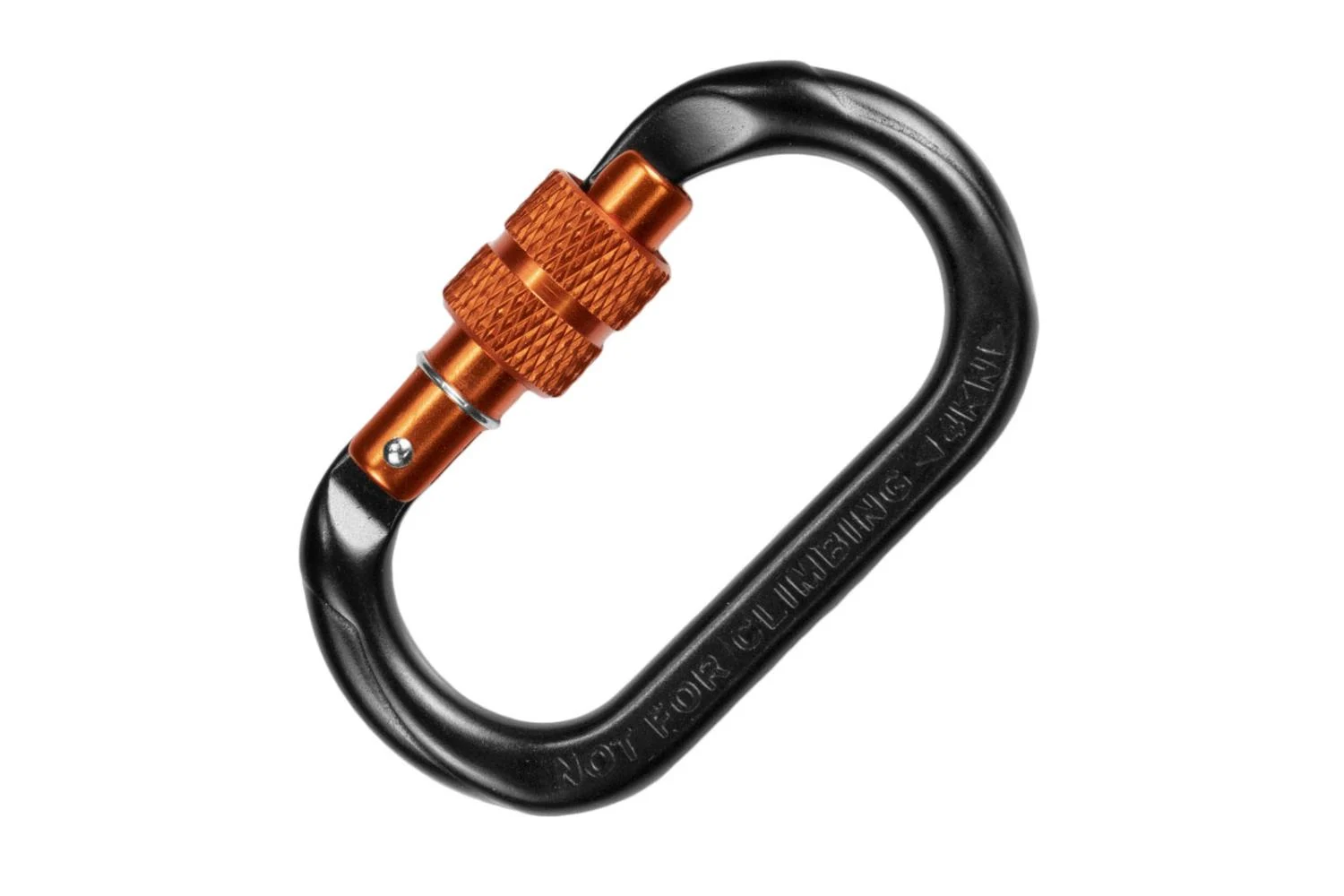 Non-Stop, Oval carabiner for canix / canix 2.0 / canix pro belt, unisex, black/orange, one size, sin