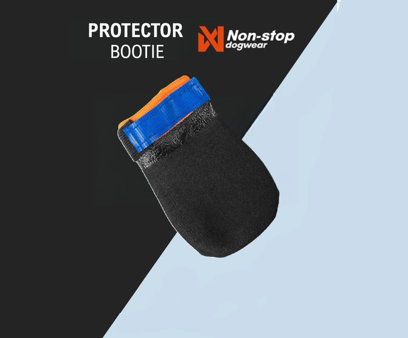 Non-Stop, Protector bootie, unisex, black/orange, L, 4pk - Image 2