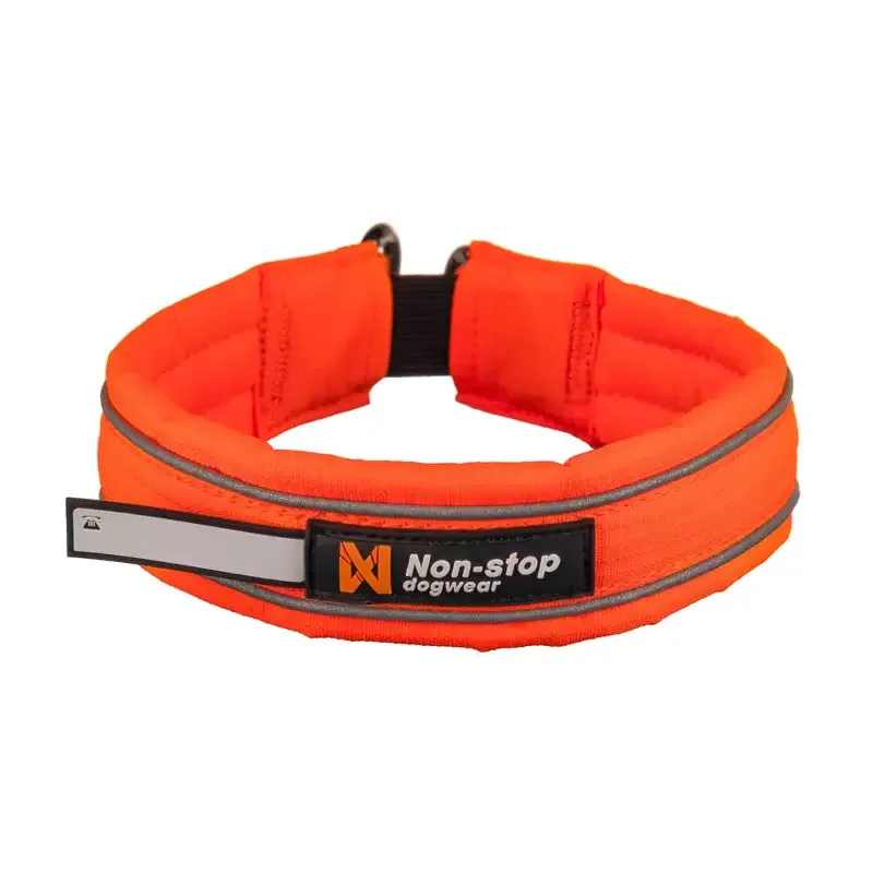 Non-stop Safe Collar oransje 65 cm – sikkerhetshalsbånd med refleks