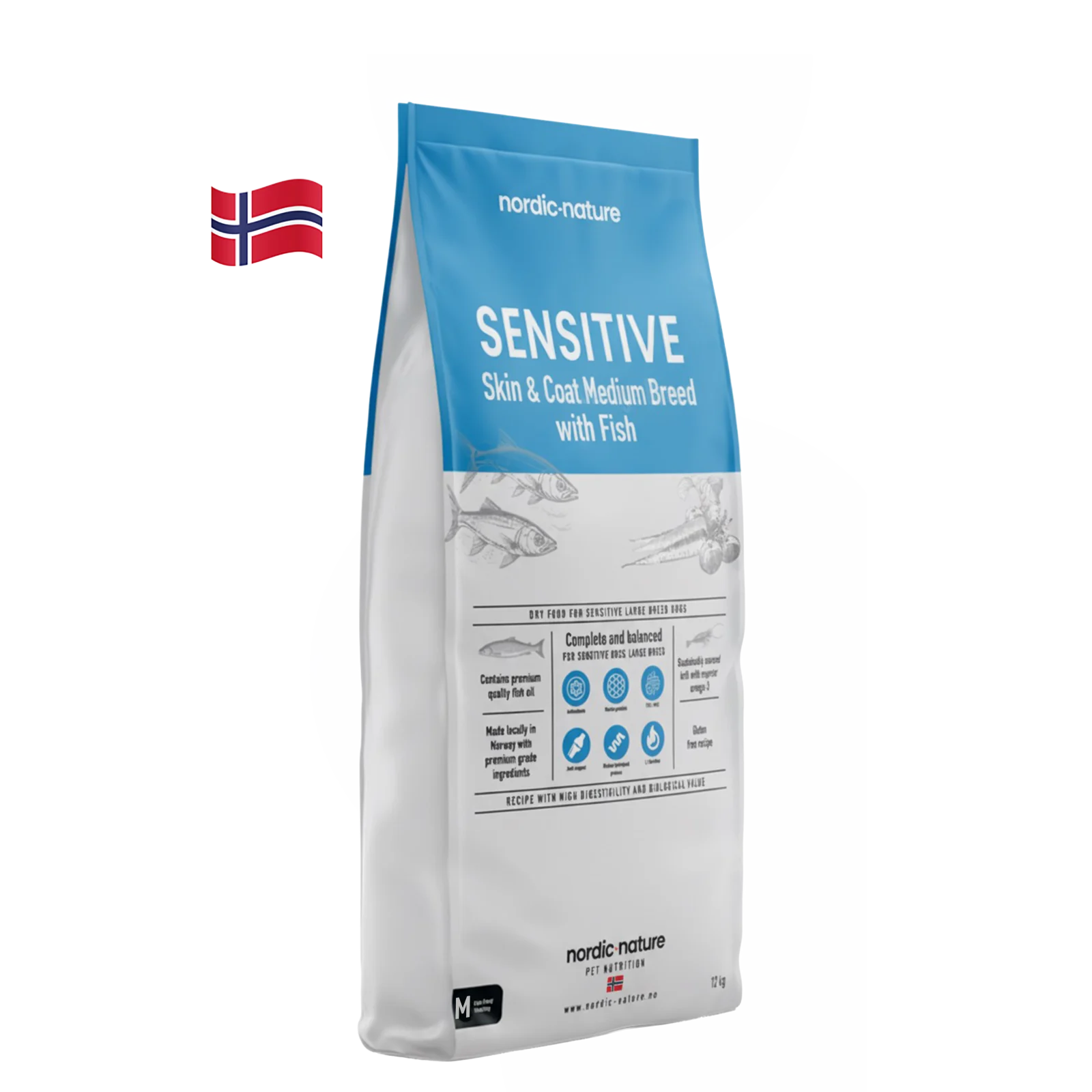 Nordic Nature Sensitive Skin & Coat Fish Medium Breed