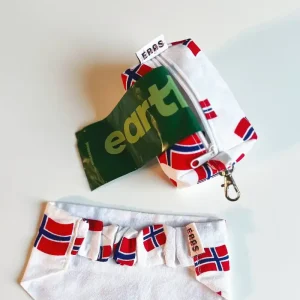 Norgesflagg mini boxy pouch