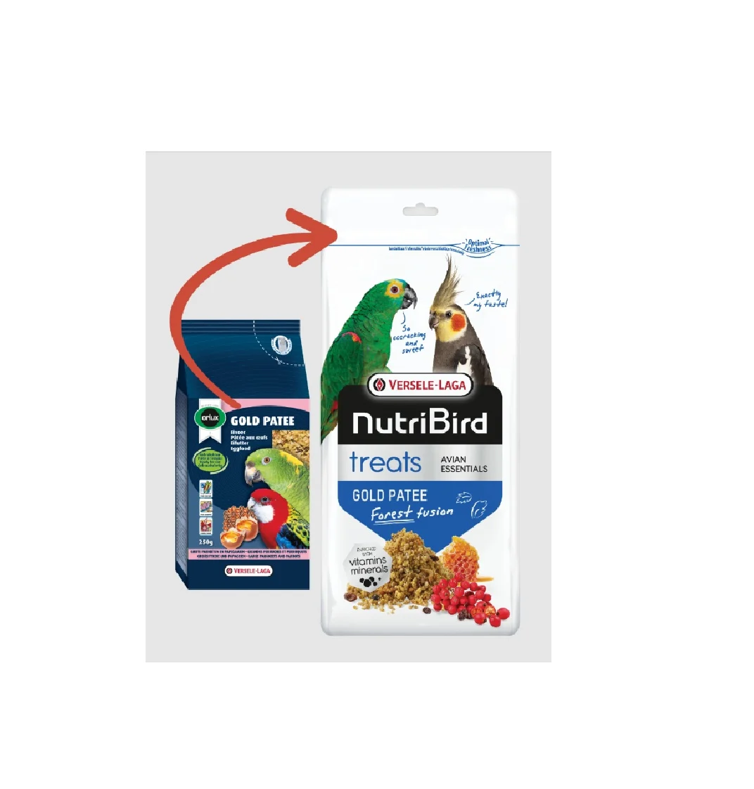 Nutribird Eggfoder Parakitt-papegøye Gold Patee 250gr - Image 2