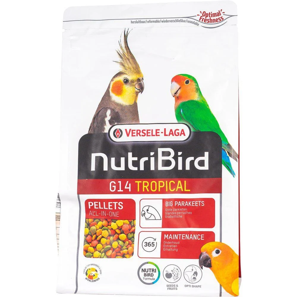 Nutribird pellets parakitt G14 tropical 10kg