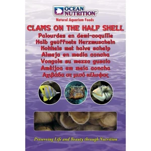 Ocean Nutrition Fryst Clams/musling halve skjell (Monobrett) 100g
