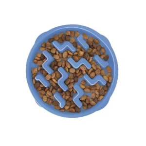 OH Fun Feeder, Slo-Bowl, L, Blå, ø28x5cm. 1000ml.