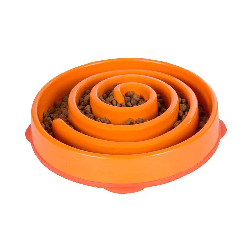 OH Fun Feeder, Slo-Bowl, L, Orange,ø28x5cm.