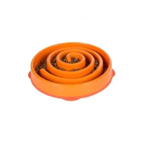 OH Fun Feeder, Slo-Bowl, S, Orange, ø20,5x5cm. 500ml.