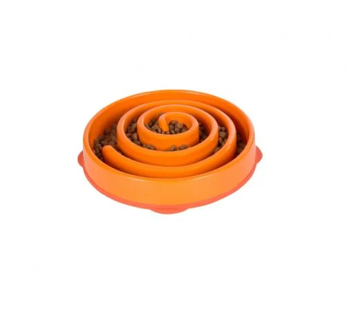 OH Fun Feeder, Slo-Bowl, S, Orange, ø20,5x5cm. 500ml.