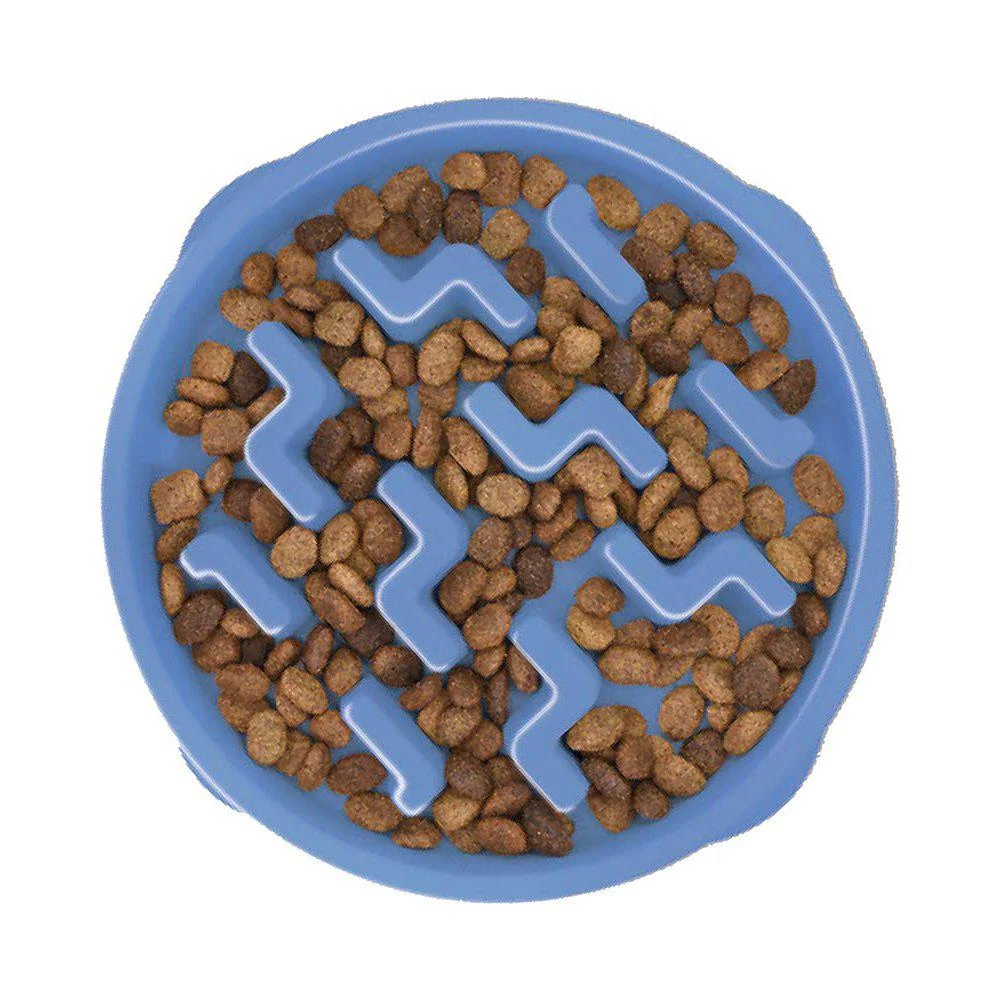 Oh Matskål Fun Feeder Slo-Bowl L Blå Ø 28X5Cm 1000Ml - Image 2