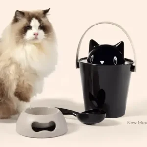Oppbevaring tørrfor katt svart