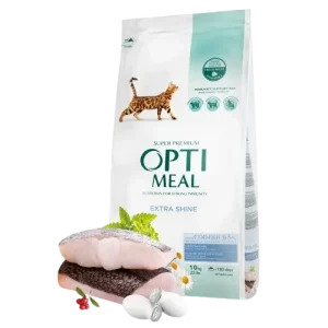 Optimeal Adult & Senior Skin & Coat High In Cod Fish Tørrfôr Til Katt