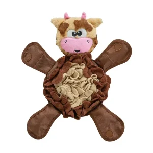 Outward Hound Snuffle Palz 2-in-1 Snuffle Mat & Squeak Toy Brown Large